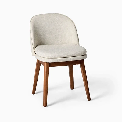 Open Box: Wayne Armless Dining Chair, Twill, Sand, Cool Walnut