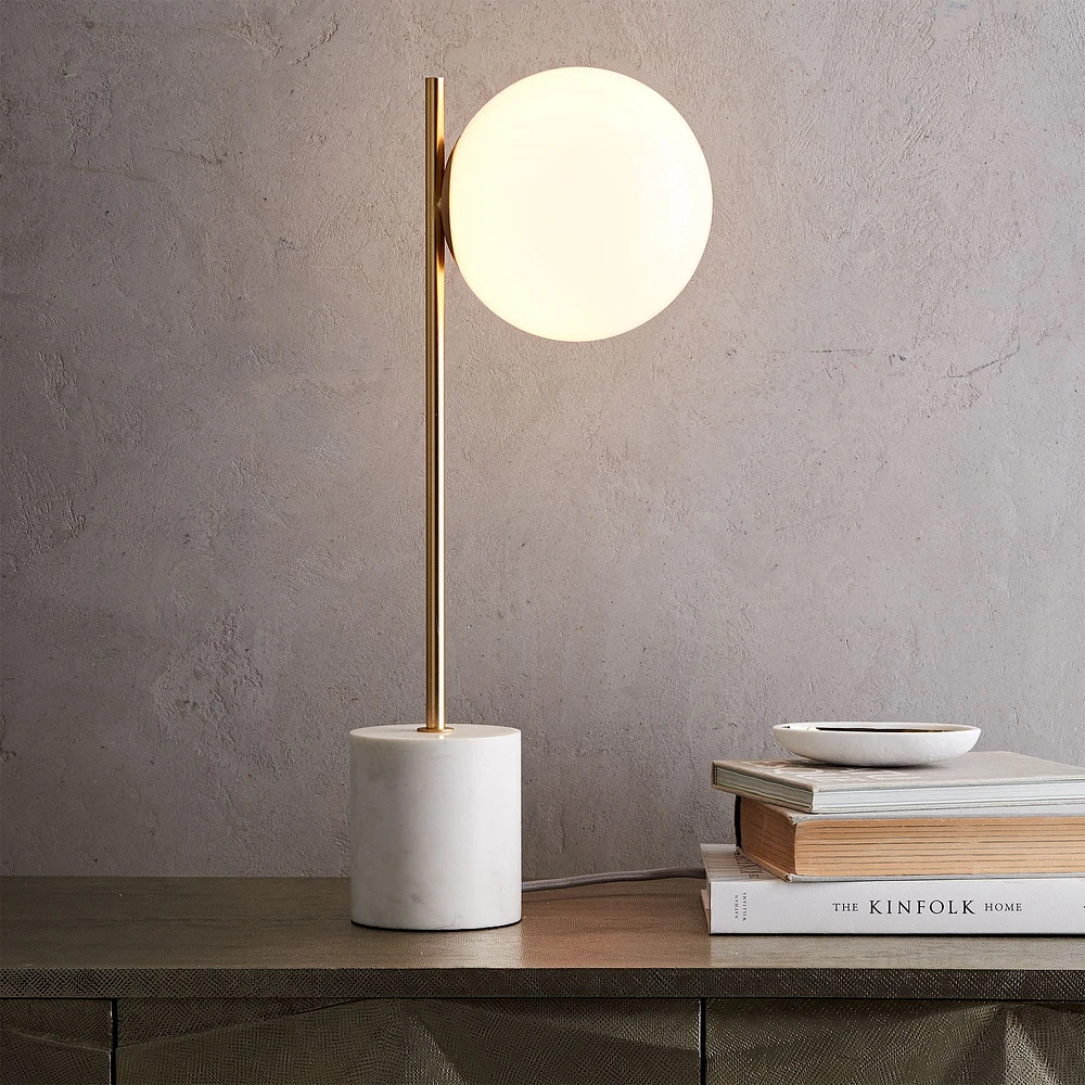 Sphere Stem Table Lamp | Modern Light Fixtures West Elm