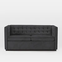 Rochester 72" Sleeper Sofa, Yarn Dyed Linen Weave, Graphite