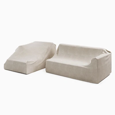 Telluride Outdoor 2-Piece Chaise Sectional Protective Cover | West Elm