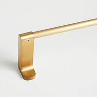 Chip & Dent: Contour Metal Curtain Rod, Antique Brass, 60"-108"