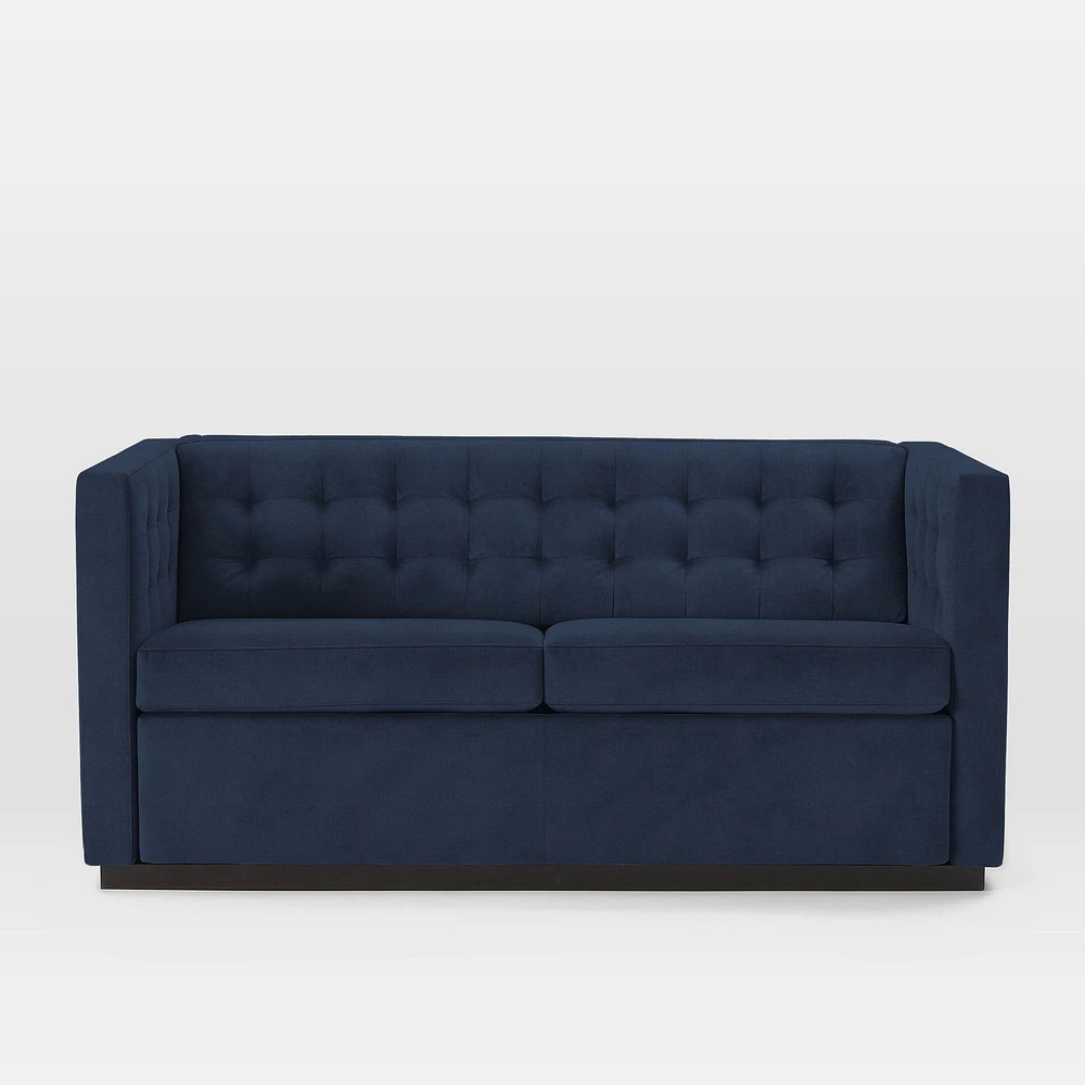 Rochester 72" Sleeper Sofa, Yarn Dyed Linen Weave, Graphite