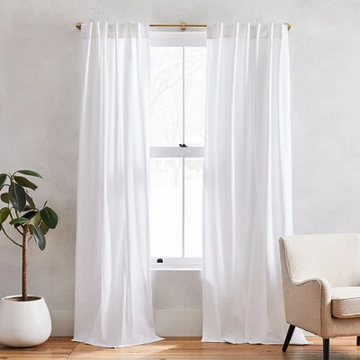 Cotton Canvas Curtain  (Set of 2) | West Elm