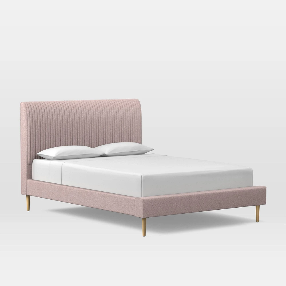 Roar & Rabbit™ Pleated Upholstered Bed | West Elm