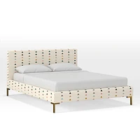 Upholstered Platform Bed - Metal Legs | West Elm