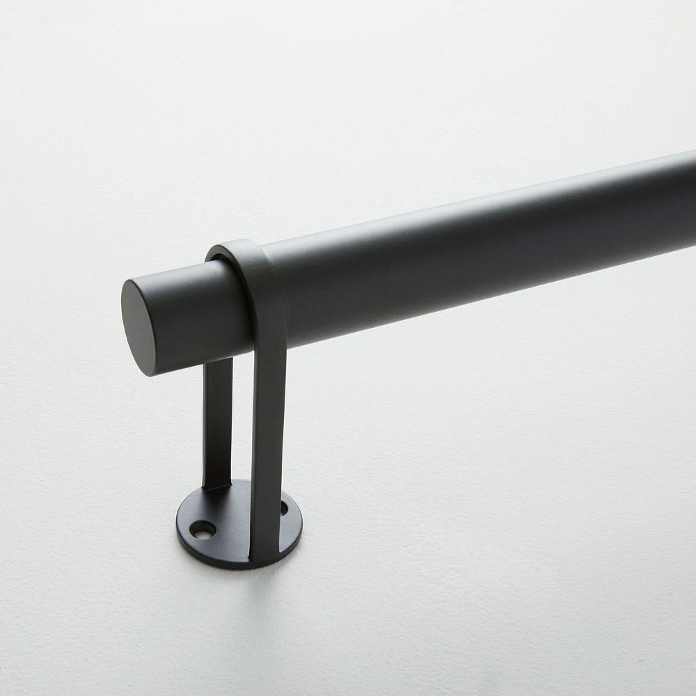 Chip & Dent: Simple Metal Curtain Rod, Dark Bronze