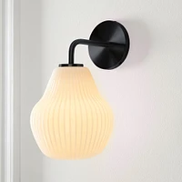 Sculptural Ribbed Sconce | West Elm