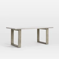 Portside 72" Concrete Dining Table, Weathered Gray