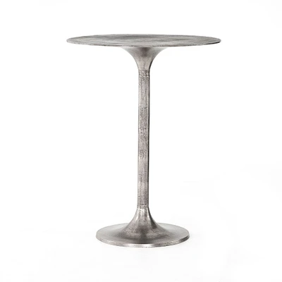 Tulip Pedestal 32" Counter Table, Antique Rust