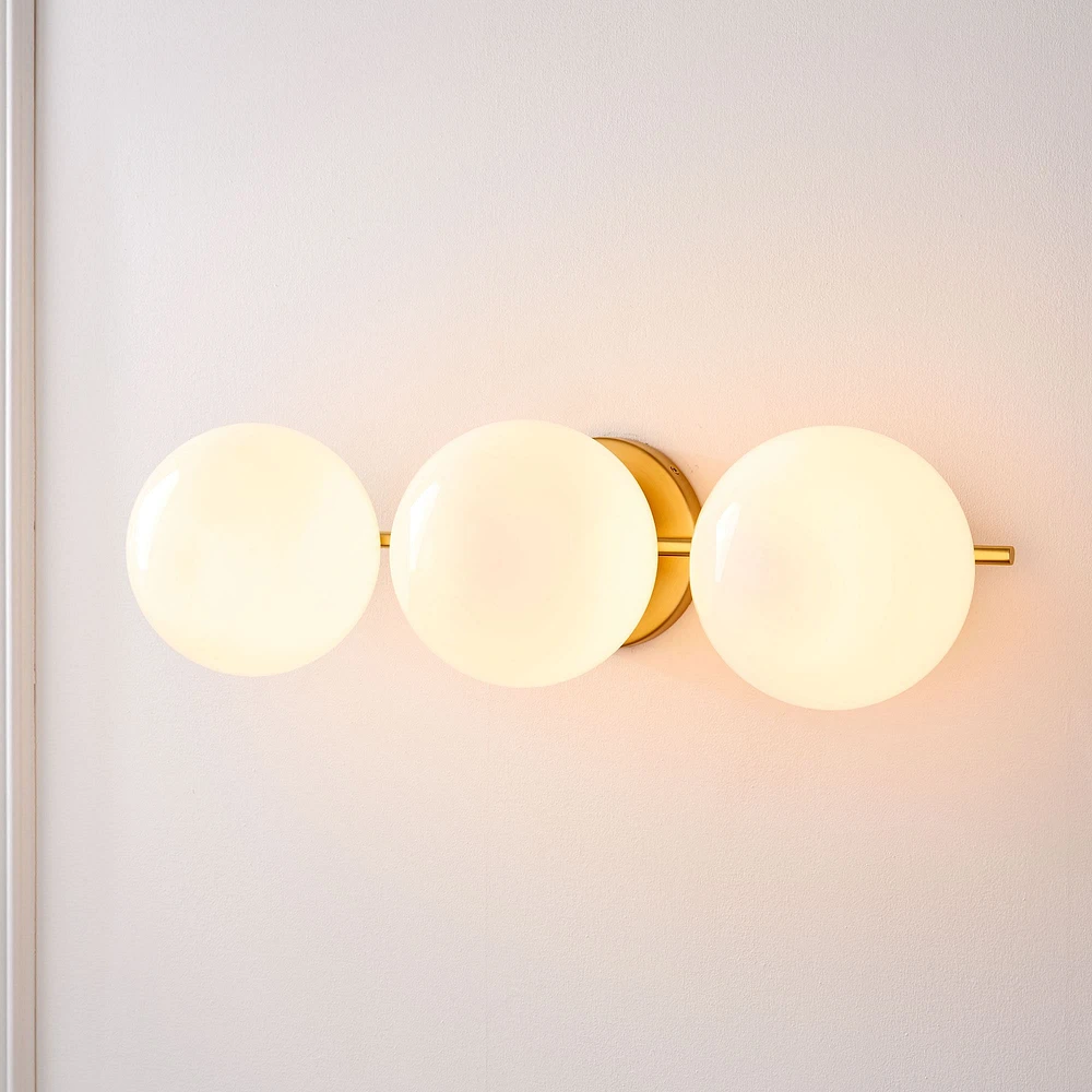 Sphere + Stem Wall Sconce, 3 Light | West Elm