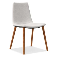 Slope Upholstered Dining Chair - Wood Legs | West Elm