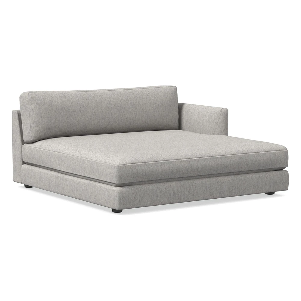 Chip & Dent: Haven RA Double Wide Chaise, Trillium, Performance Coastal Linen, Storm Gray, Concealed Supports