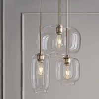 Sculptural 3-Light Pebble Chandelier | West Elm