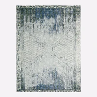 Distressed Ensi Wool Rug, 3x5, White