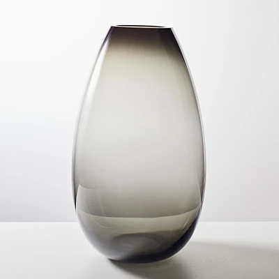 Foundations Vase, Glass Bud, Silver, 4.25"