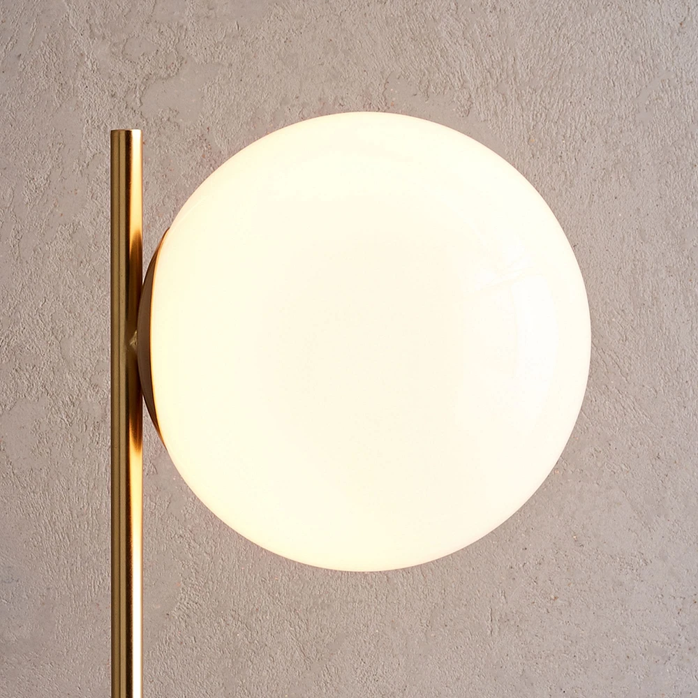 Sphere & Stem Shade - Milk | West Elm