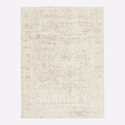 Reflected Emblem Easy Care Rug | West Elm