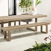 Portside Outdoor Dining Bench | West Elm