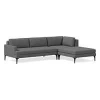 Andes 3 Piece Chaise Sectional | Sofa With West Elm