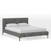 Upholstered Platform Bed - Metal Legs | West Elm