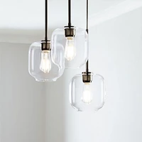 Sculptural 3-Light Pebble Chandelier | West Elm