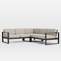 Portside Aluminum Outdoor 3-Piece L-Shaped Sectional (94") | West Elm