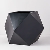 Faceted Modern Fiberstone Indoor/Outdoor Planters | West Elm