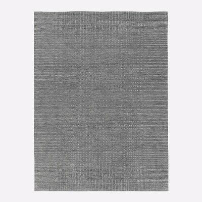 Chip & Dent: Graduated Dot Wool Rug, 6x9, Pewter