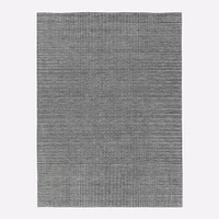 Chip & Dent: Graduated Dot Wool Rug, 6x9, Pewter