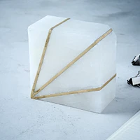 Stone Bookend - Alabaster, Decorative Accents | West Elm