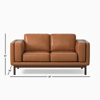 Dekalb 96" Sofa Poly Ludlow Leather Black Ac