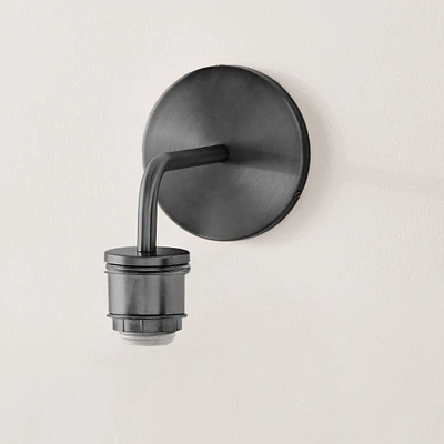 Open Box: Sculptural Glass Sconce, Sconce, Dark Bronze