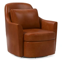 Dallas Leather Swivel Chair | West Elm