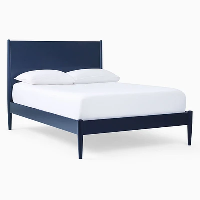 Mid-Century Bed Twin  Navy