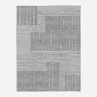 Painted Mixed Stripes Rug | West Elm