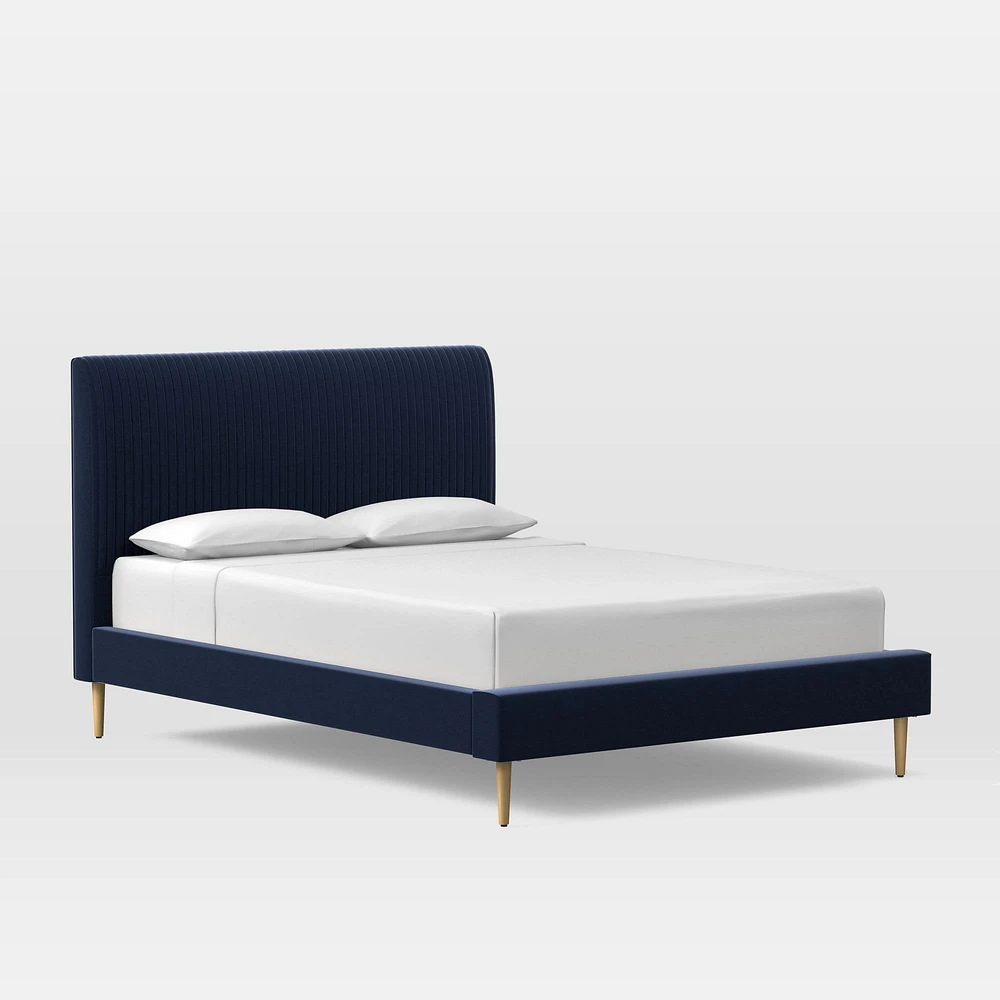 Roar & Rabbit™ Pleated Upholstered Bed | West Elm