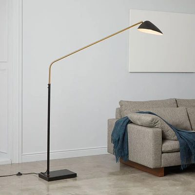 Overarching Curvilinear Mid-Century Floor Lamp (72") | West Elm