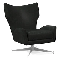 Hemming Leather Swivel Chair | West Elm