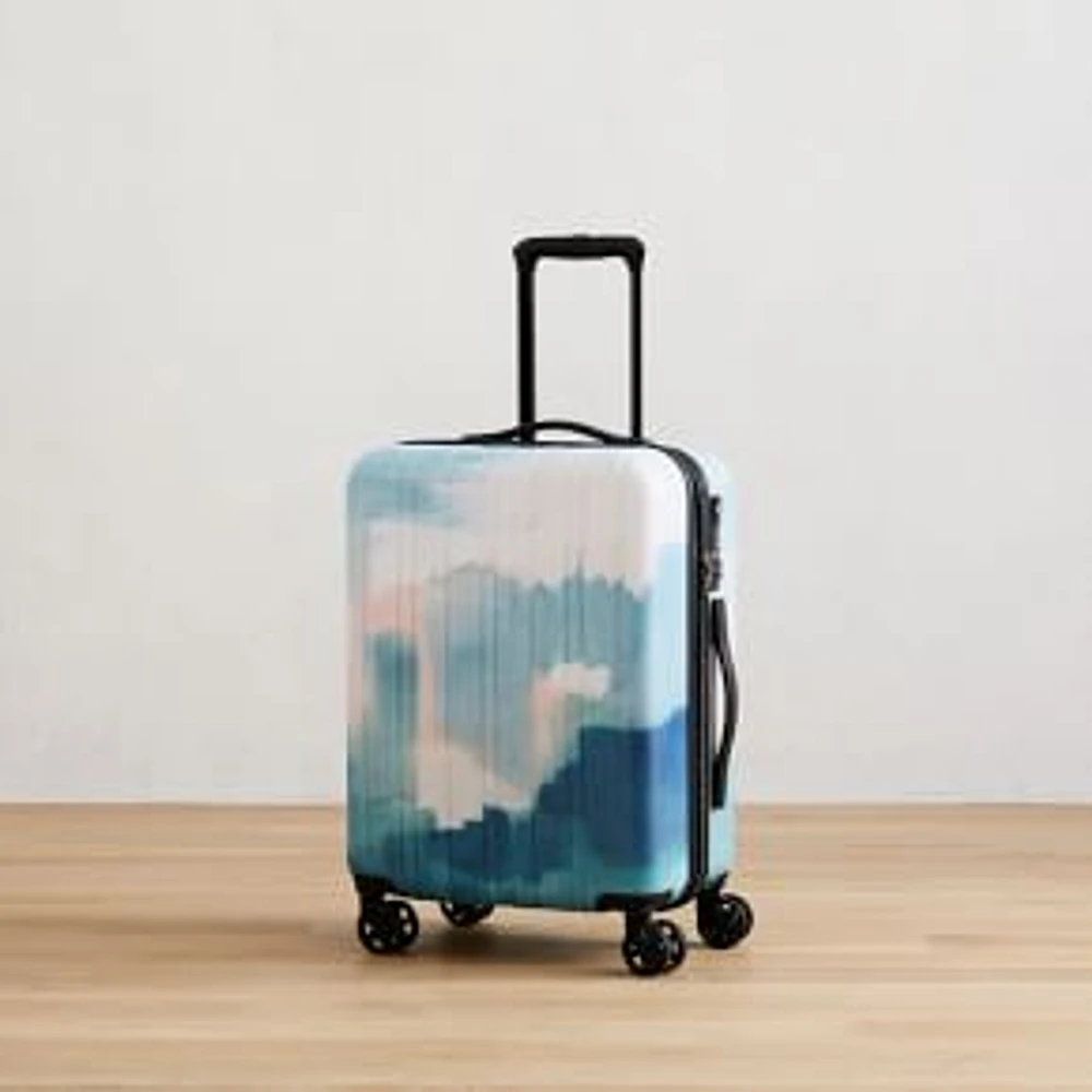 West Elm Suitcase, Watercolor