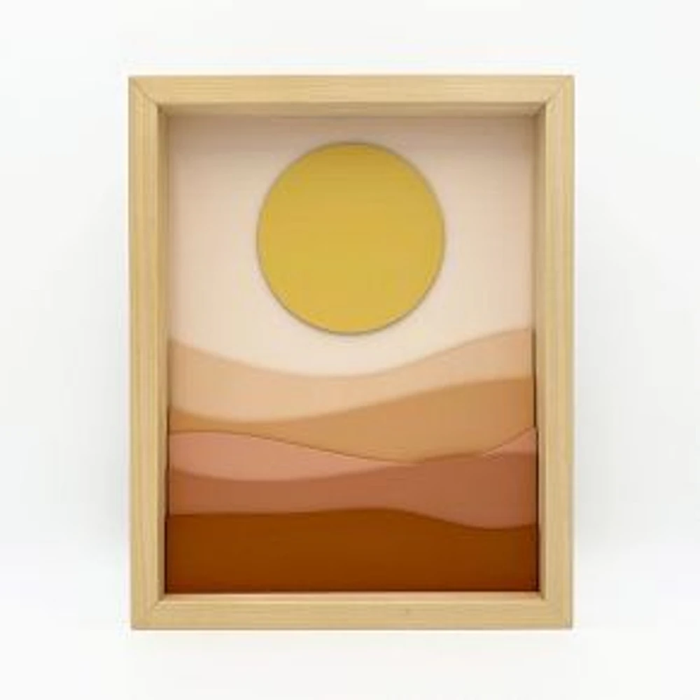 Desert Landscape Wood Wall Art