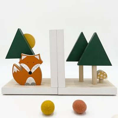 Woodland Fox And Tree Bookends