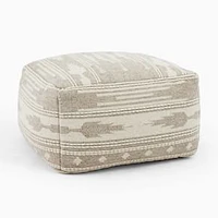 Retreat Pouf, Neutral, 22"x22"x13"