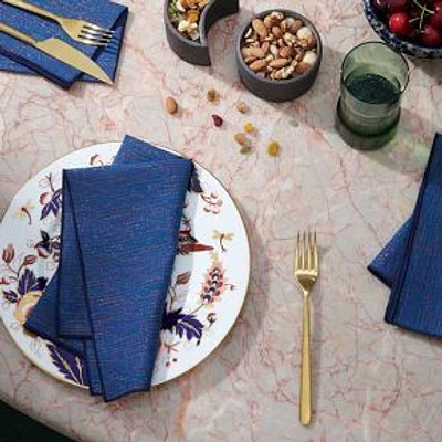 Sapphire Linen Napkin Set of 4, Blue