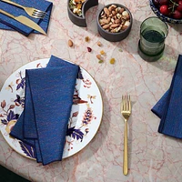 Sapphire Linen Napkin Set of 4, Blue