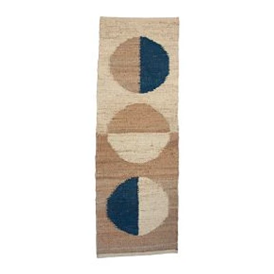 Margeaux Moon Jute Rug , Blue