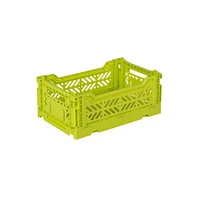 Small Folding Crate - Neon Yellow