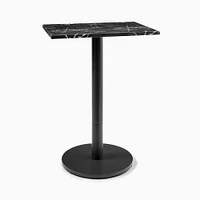 Orbit Bar Table - Faux Marble Rectangle | West Elm