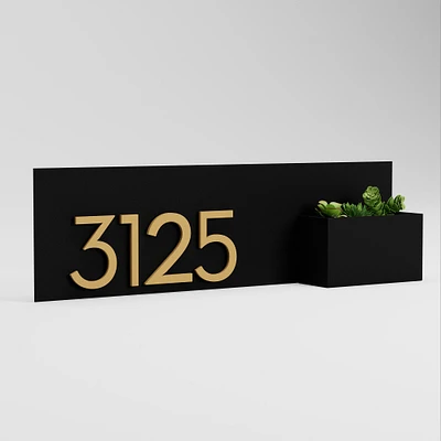 Post & Porch Customizable Vista View Address Planter | West Elm