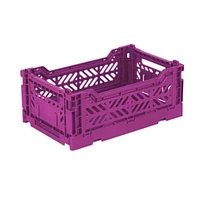 Small Folding Crate - Neon Yellow