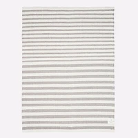 Quiet Town Ojai Cotton Kilim Bath Rug - Storm | West Elm